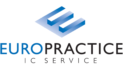 Europractice logo with blue geometric icon and the words “EUROPRACTICE IC SERVICE”