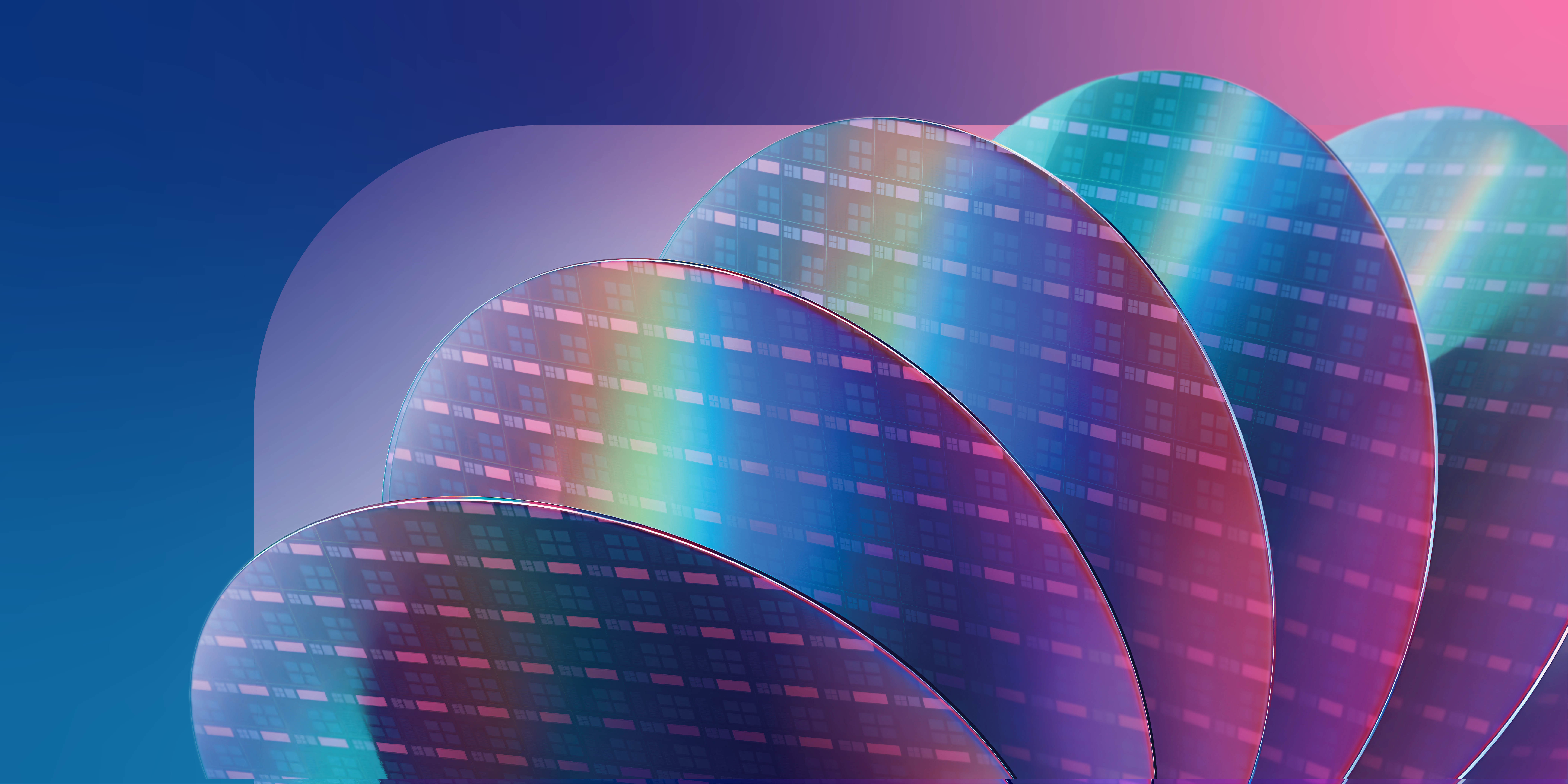 GSA%20IC-Link Abstract layered semiconductor wafer graphic in blue, pink, and purple tones