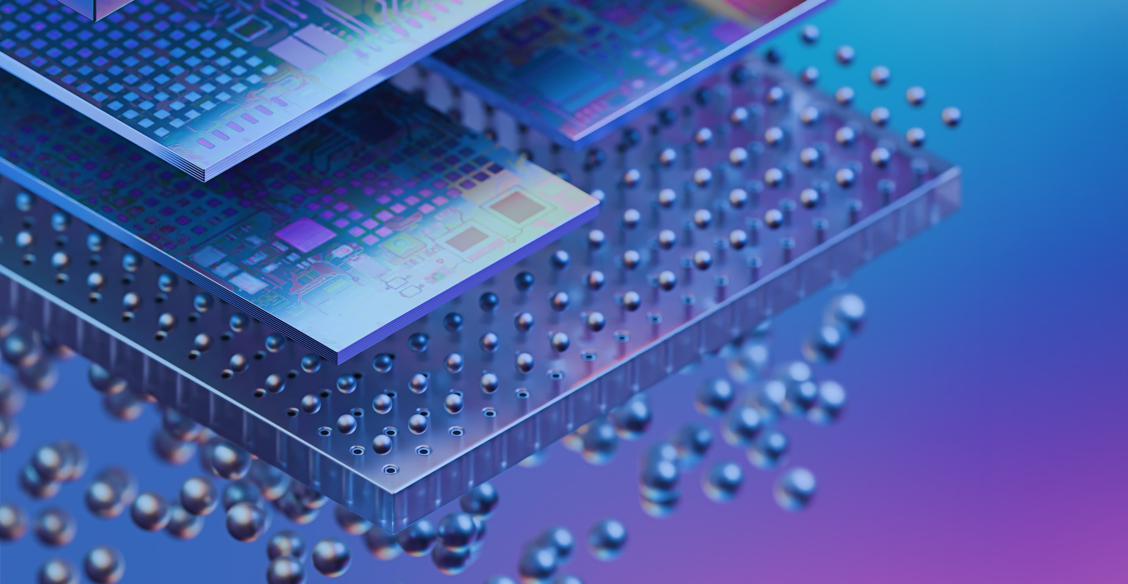 3D%20integration 3D rendering of stacked semiconductor chips and solder bumps for advanced packaging