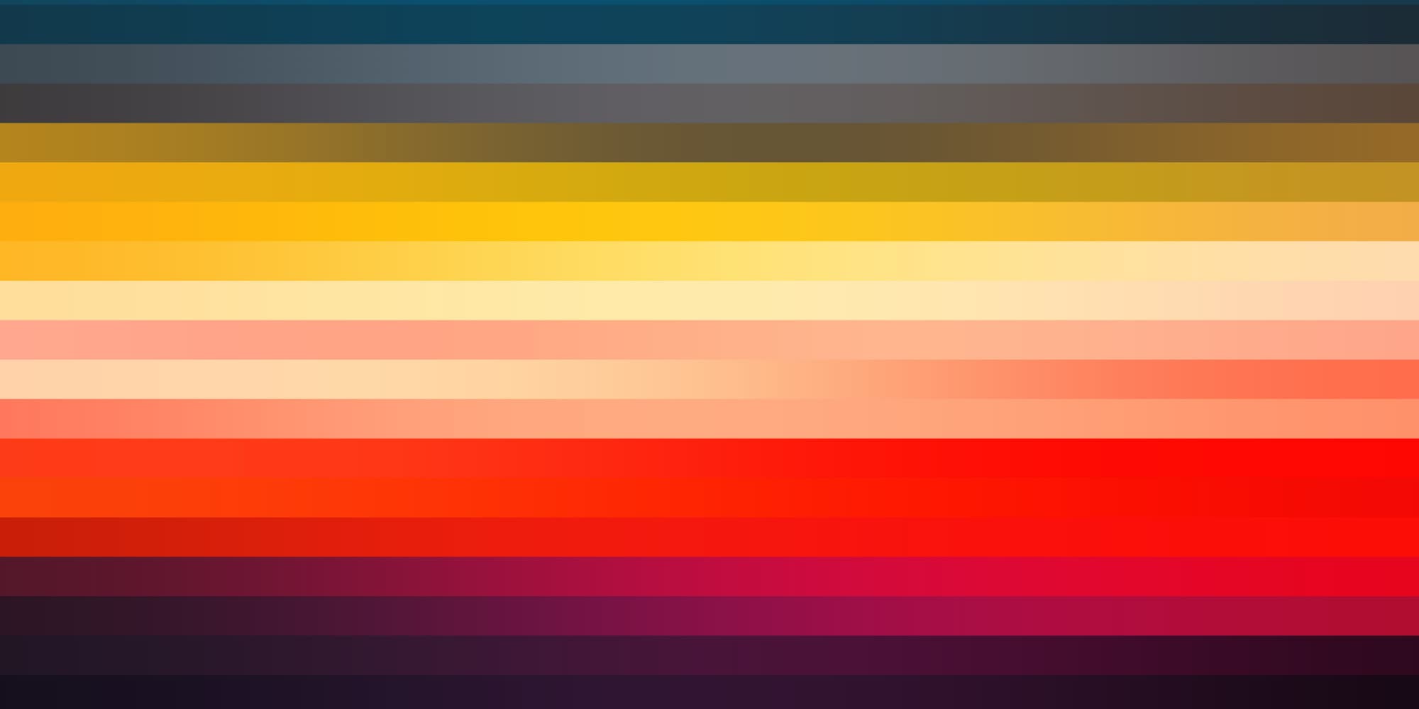 4.-oled-schermen_1 Abstract horizontal bands of color shifting from dark blue and gold to red and magenta, suggesting an OLED display gradient