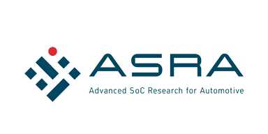 ASRA logo with the words Advanced SoC Research for Automotive