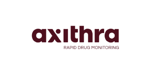 Axithra_0 Axithra logo with the words “Rapid Drug Monitoring”
