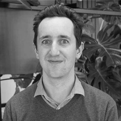 bartbraem_zw Zwart-witportret van Bart Braem, senior onderzoeker bij imec-IDLab Antwerpen