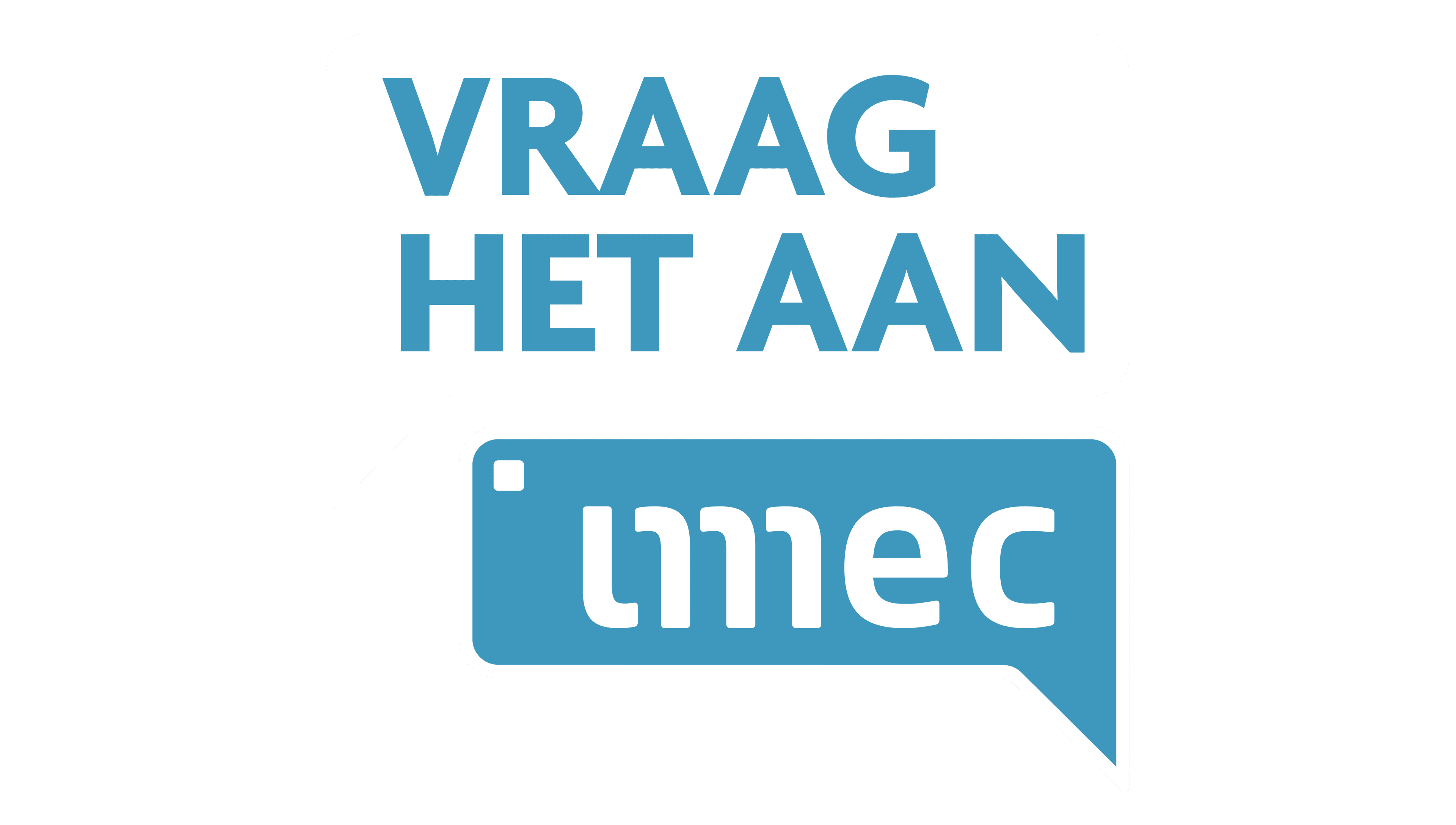 CTA_visual ‘Vraag het aan imec’ tekstballongrafiek op een zwarte achtergrond