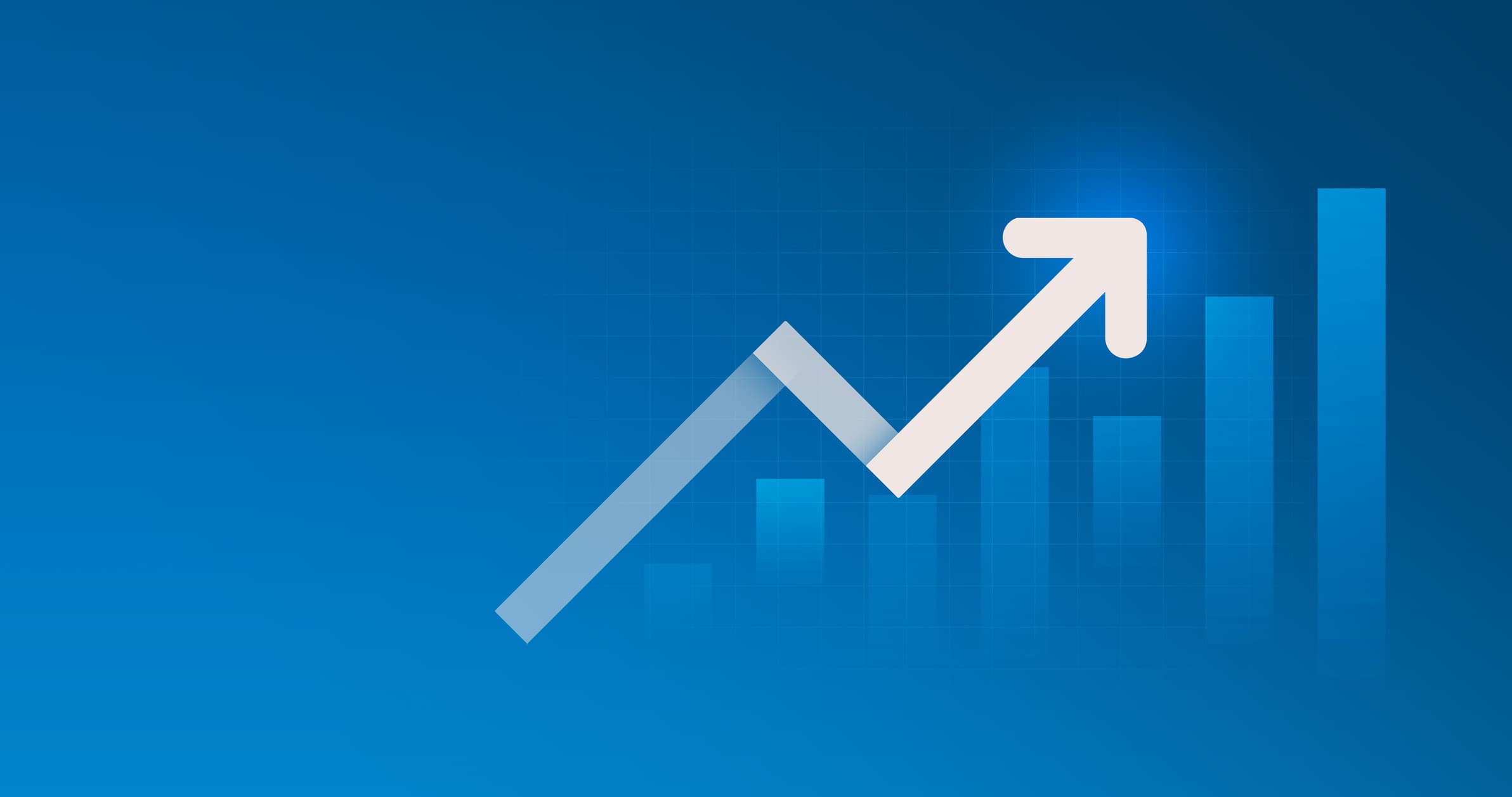 Deep-tech%20risk%20management Blue growth chart with an upward arrow and rising bars