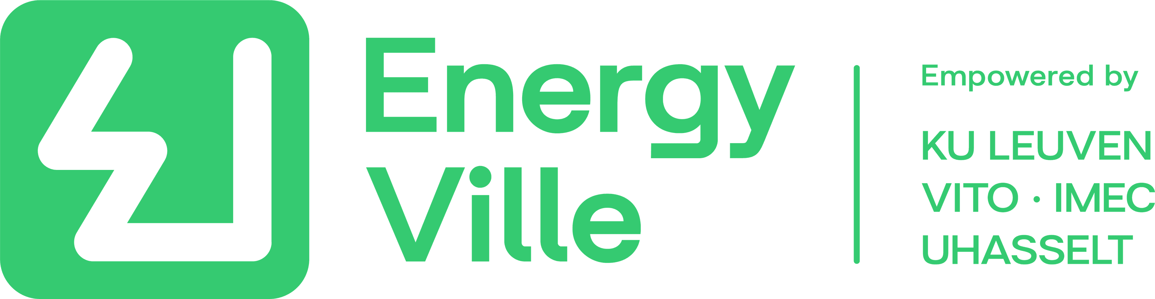 ENERGYVILLE-LOGO-MET-PARTNERS_tekst EnergyVille logo with partner names KU Leuven, VITO, imec and UHasselt