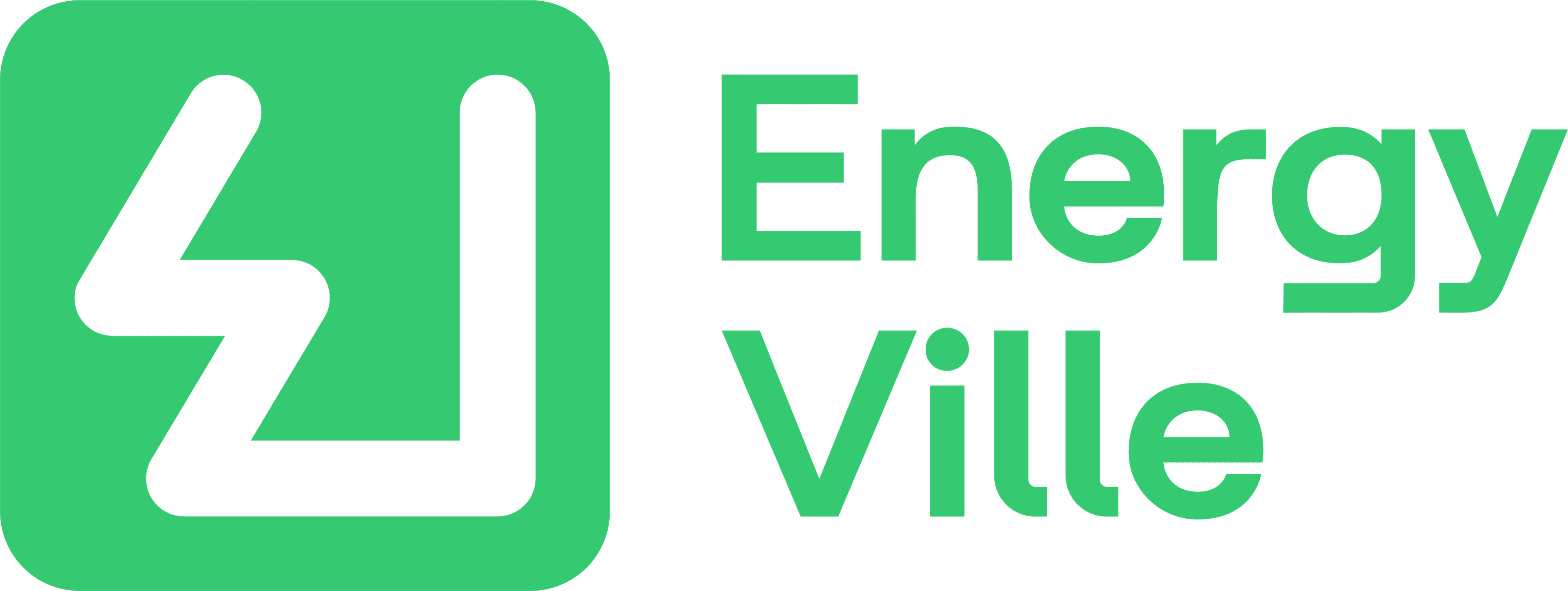 ENERGYVILLE-LOGO EnergyVille logo in green on a black background