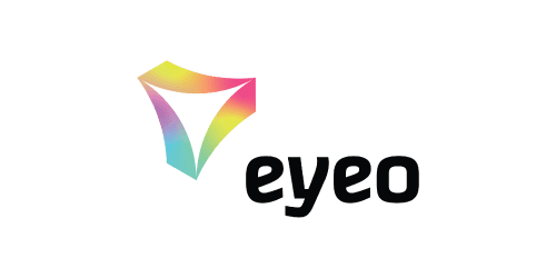 Eyeo Eyeo logo with a colorful geometric mark and wordmark