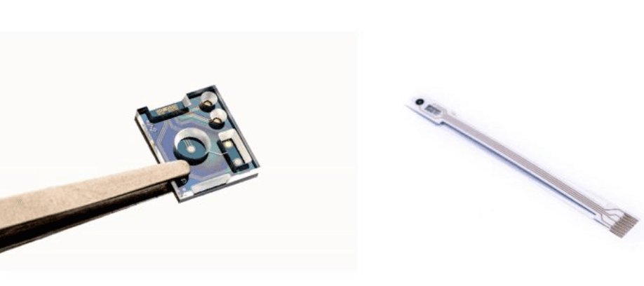fig4_ionsensor_0 Integrated pH and ion sensors in a microfluidic device, shown as silicon and flexible versions
