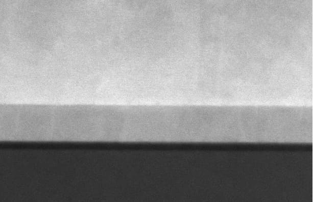 Cross-section of layered semiconductor material Cross-section of layered semiconductor material in grayscale