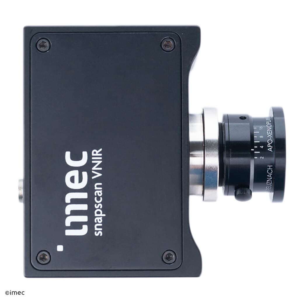 hyperspectral%20imaging%20technology imec snapscan VNIR hyperspectral camera with attached lens