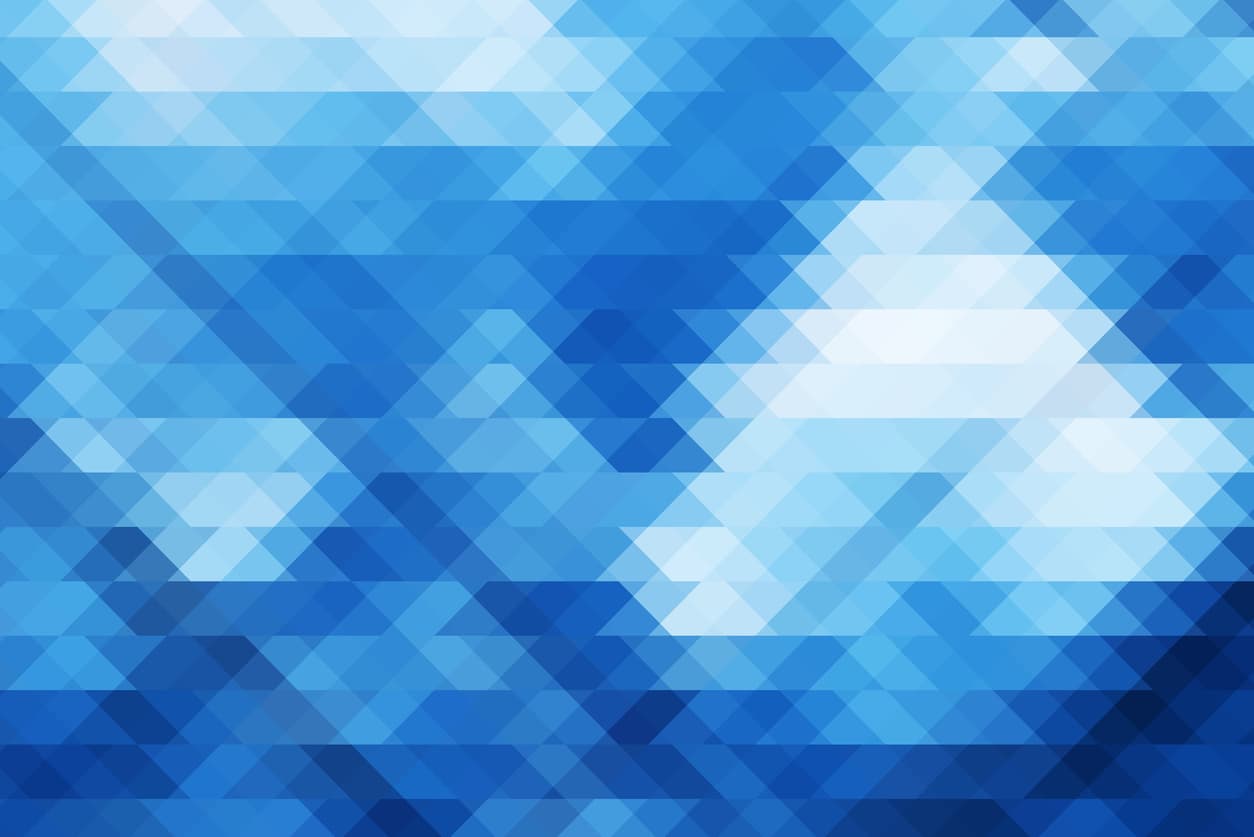 Abstract blue geometric background with translucent triangles Abstract blue geometric background with overlapping translucent triangles