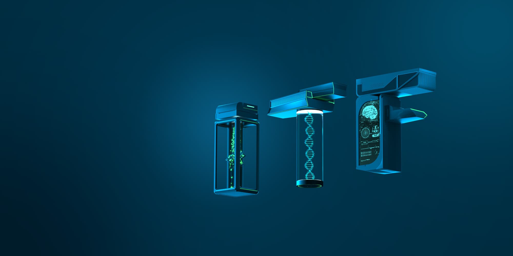 ITFHEALTH_2021_VISUAL_WEB_2000x1000_1 ITF Health 2021 event graphic with three futuristic digital pillars on a dark blue background