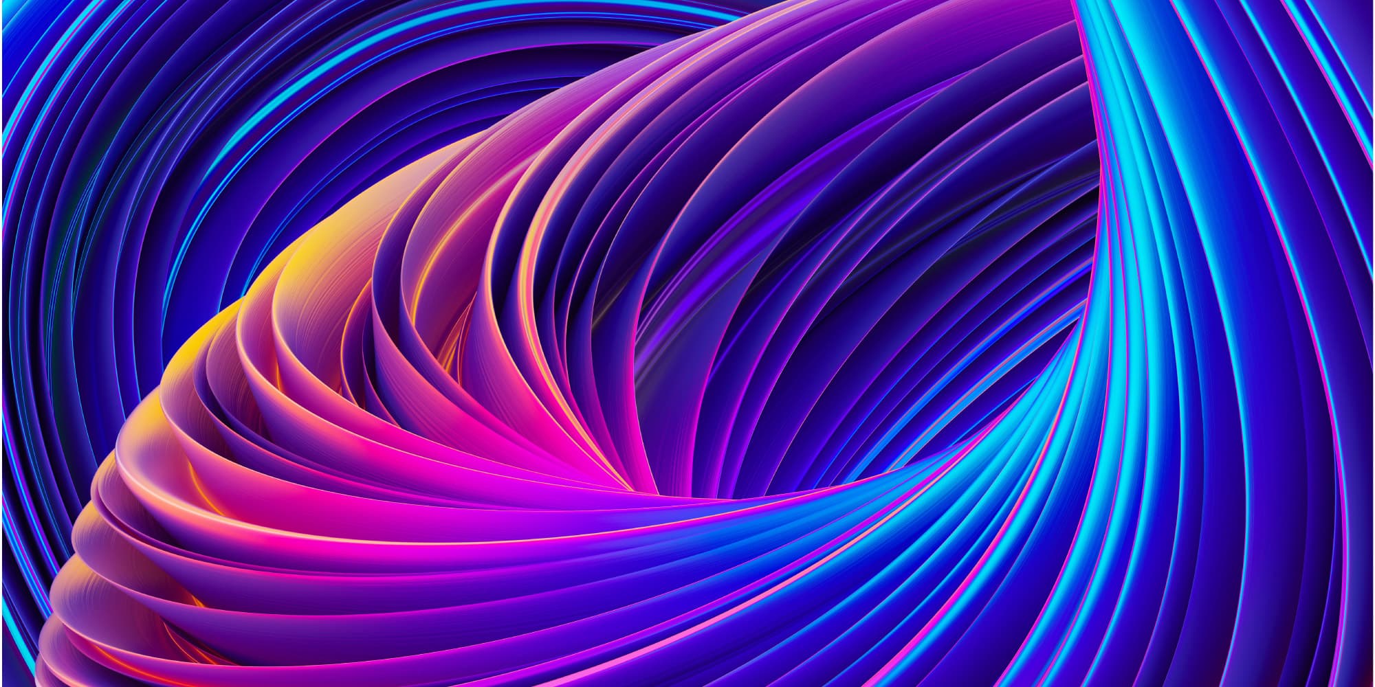 Abstract swirling ribbon light pattern Abstract swirling purple, pink and blue ribbon-like light pattern