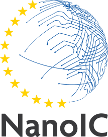NanoIC_logo_0 NanoIC logo with a blue circuit globe and yellow EU stars