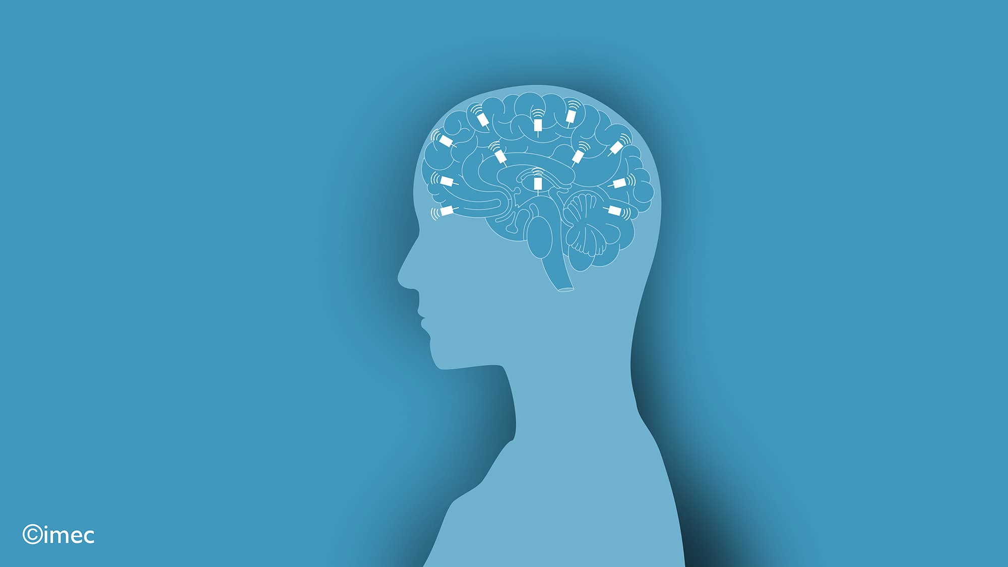 Neuroprobes_FINAL-2 Stylized head silhouette with a brain overlaid by wireless neural sensors and signal icons