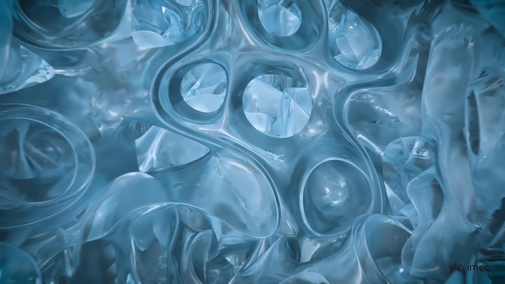 Picture_electrolyte_lr Abstract blue close-up of a solid-state electrolyte material with translucent circular forms