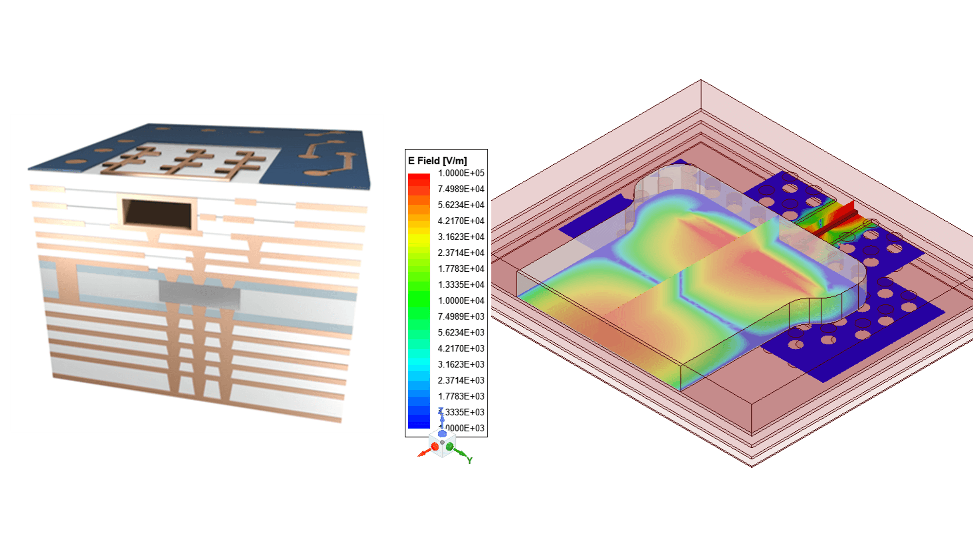 PR%20AT%26S%20 3D model and electric field plot of a compact stripline-to-AFSIW transition