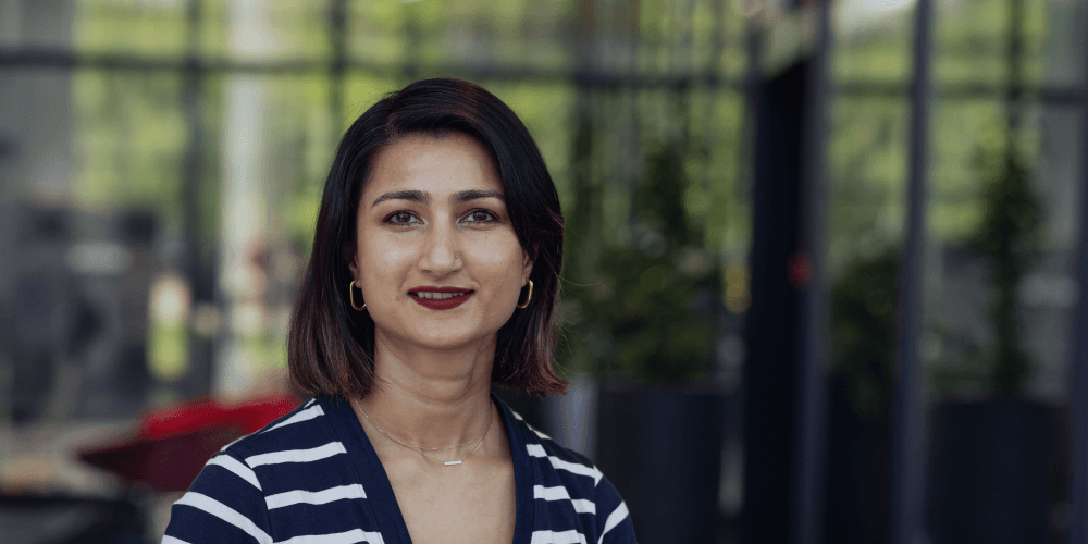 prativa-joshi Portrait of Prativa Joshi against a blurred indoor background