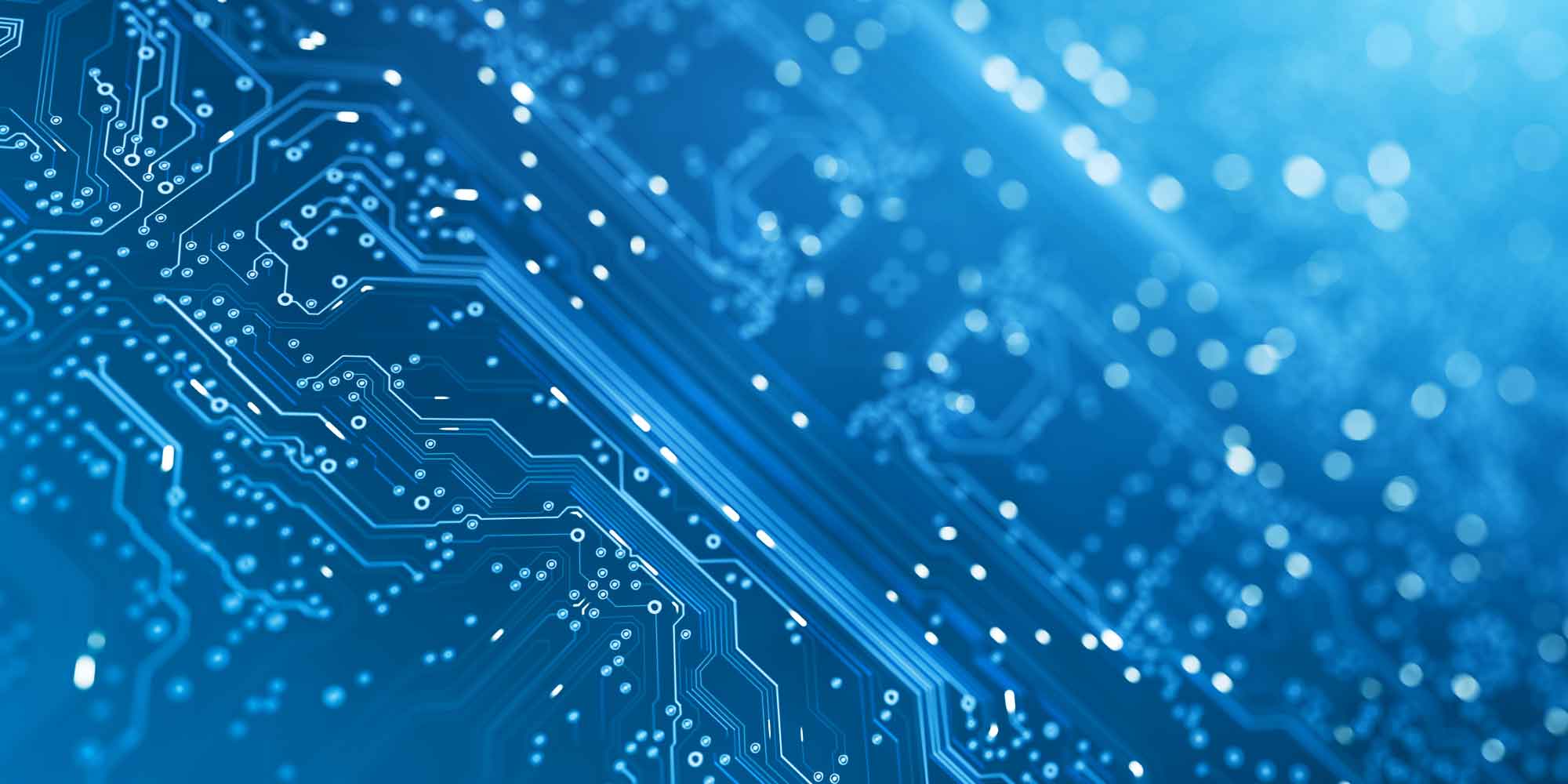 SNN-Chip-IOT Abstract blue circuit-board pattern with glowing lines and digital dots, evoking a low-power chip