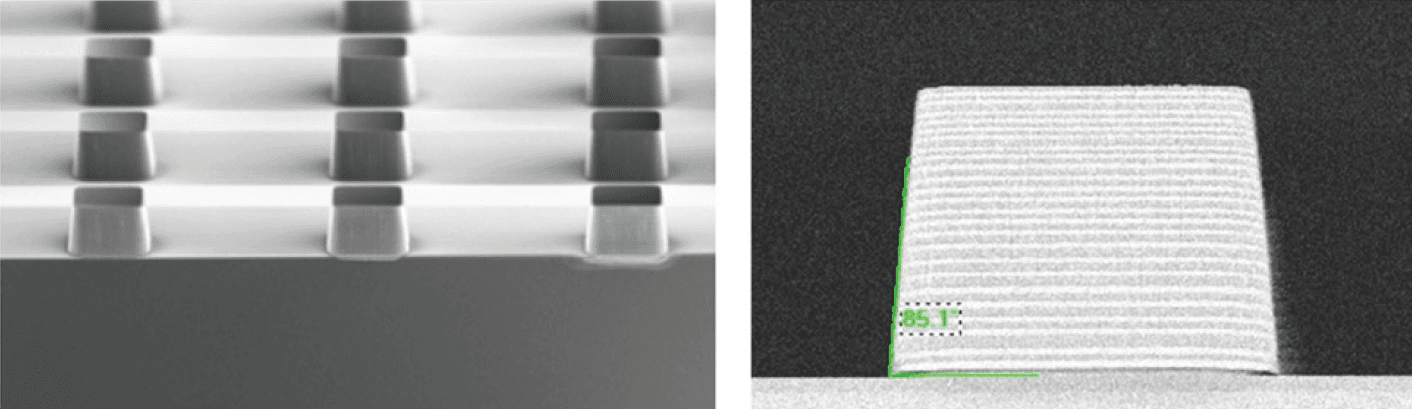 Spectral%20imaging%20from%20space SEM of Bragg filter layers patterned on an image wafer for spectral imaging