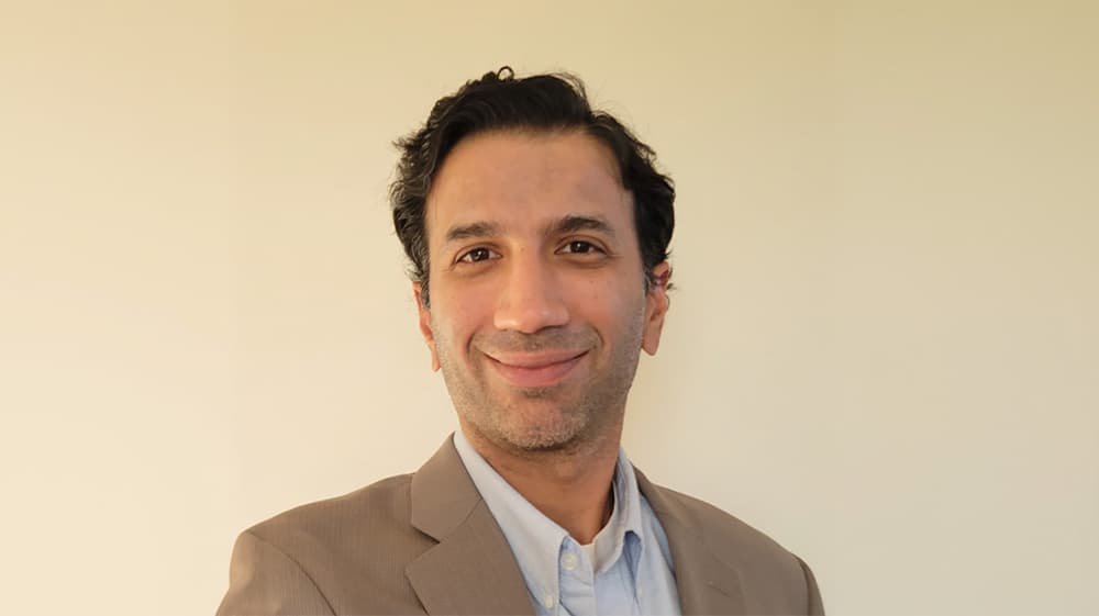 Subal-Sahni Portrait of Subal Sahni, Vice President Technology at Marvell Technology, smiling in a blazer