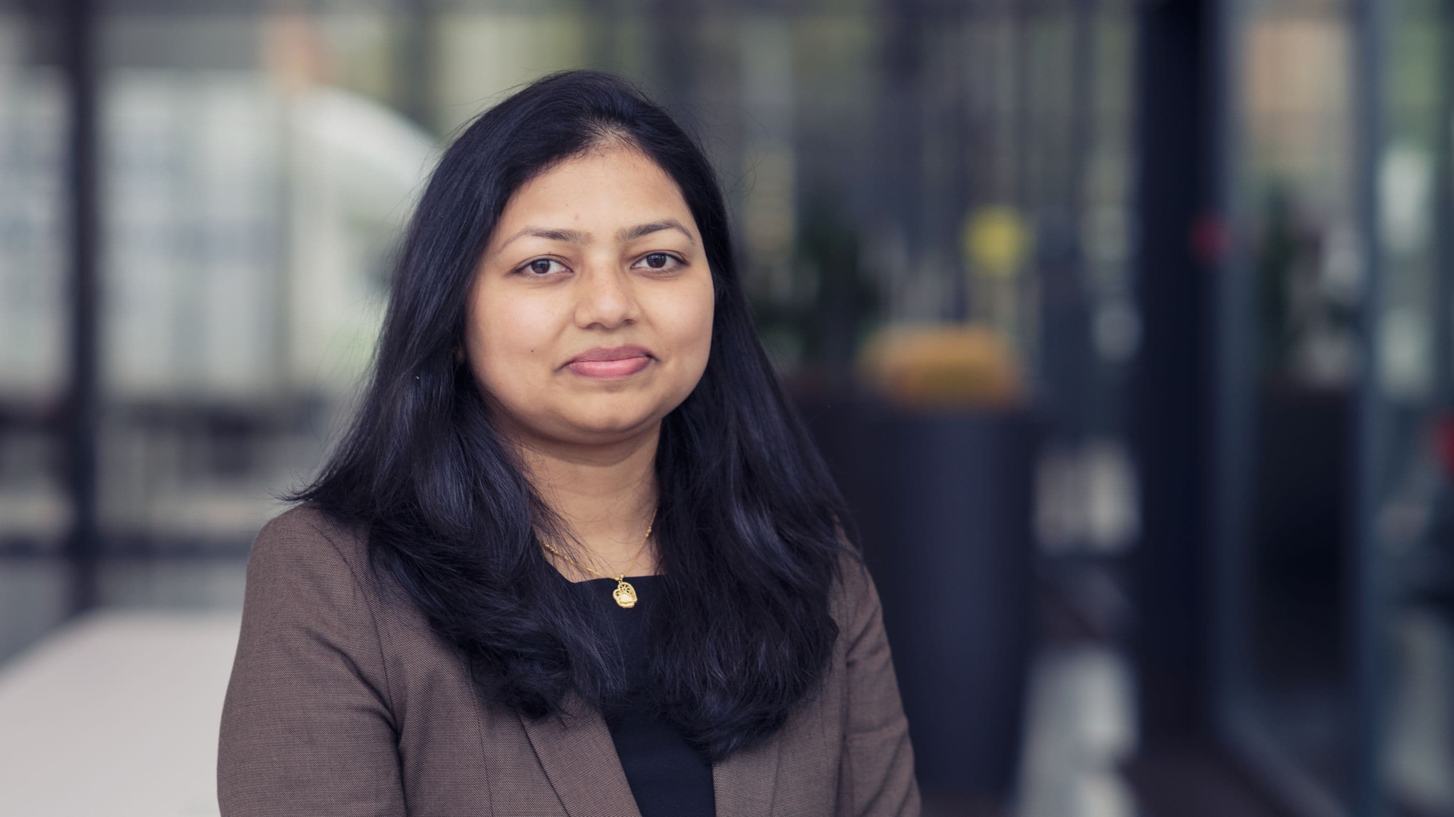 Subhali%20Subhechha Portrait of Subhali Subhechha, senior researcher of memory devices at imec