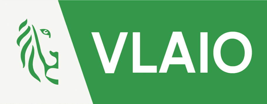 VLAIO-logo VLAIO-logo op een groen-witte banner