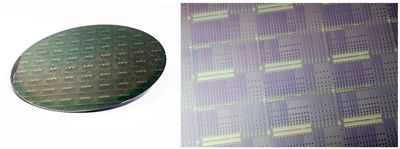 wafer_photonics_0 Multi-project wafer with patterned photonic components